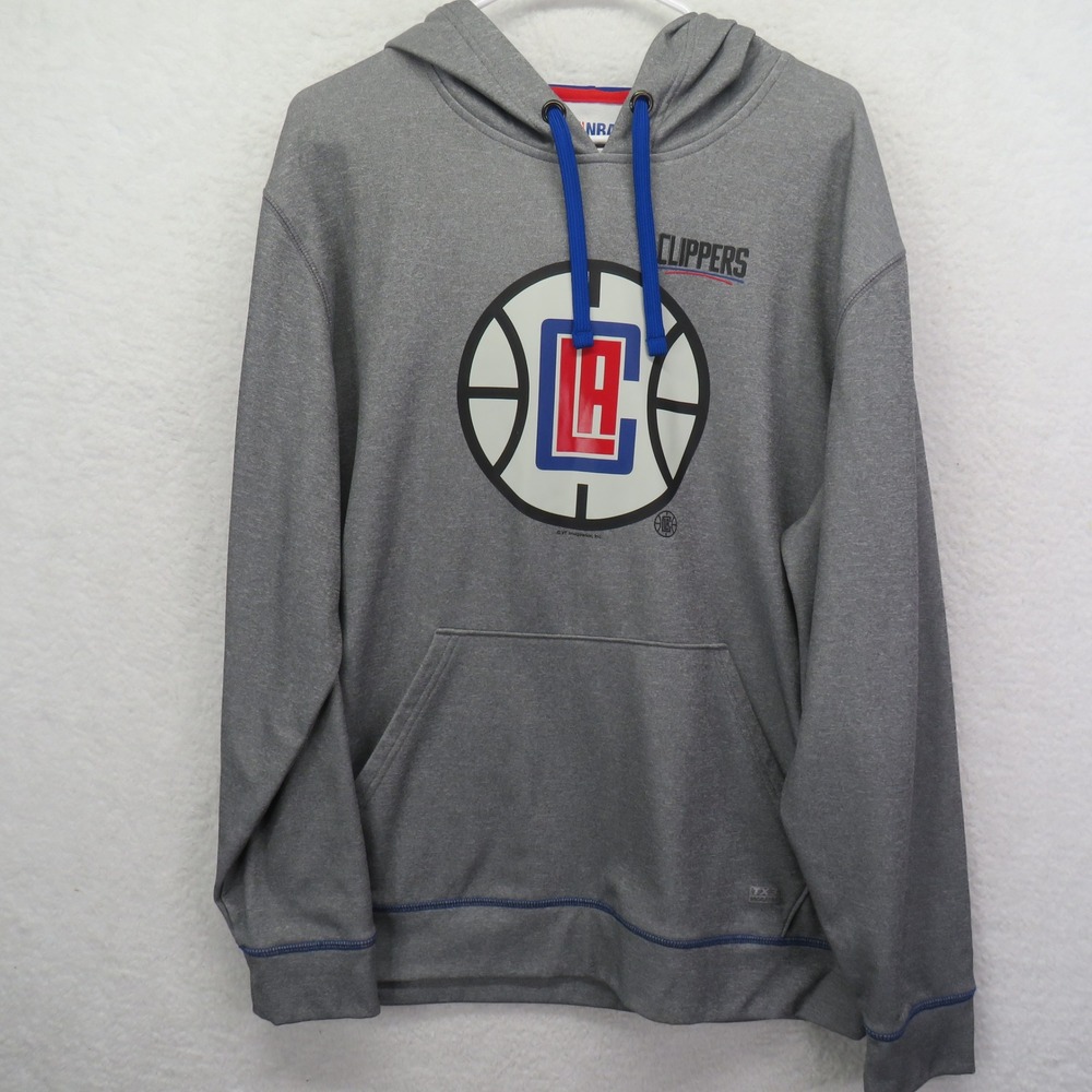 NBA Los Angeles Clippers Hoodie Mens‎ Large Gray VF Imagewear Warm Pullover